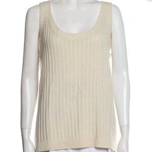 St John Sport Cream Scoop NeckTank Top